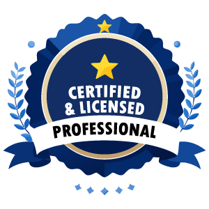 Certified and Licensed Professional badge